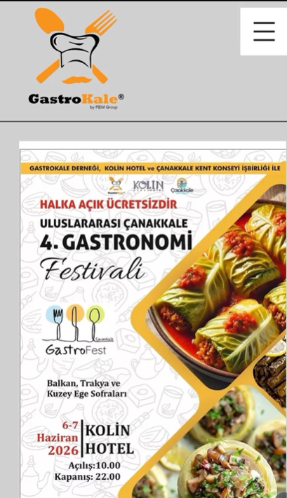Canakkale Gastronomi Festivali afisi